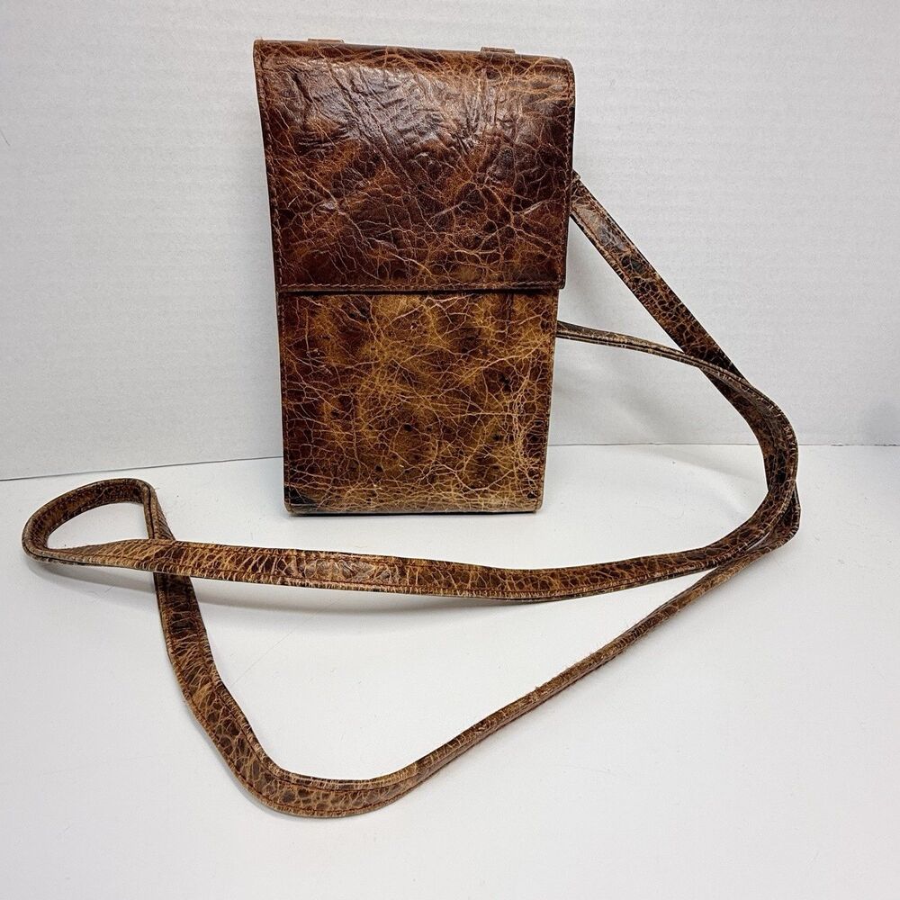 Vintage Rolf’s Wilderness Collection Distressed Cowhide Macro Organizer Bag